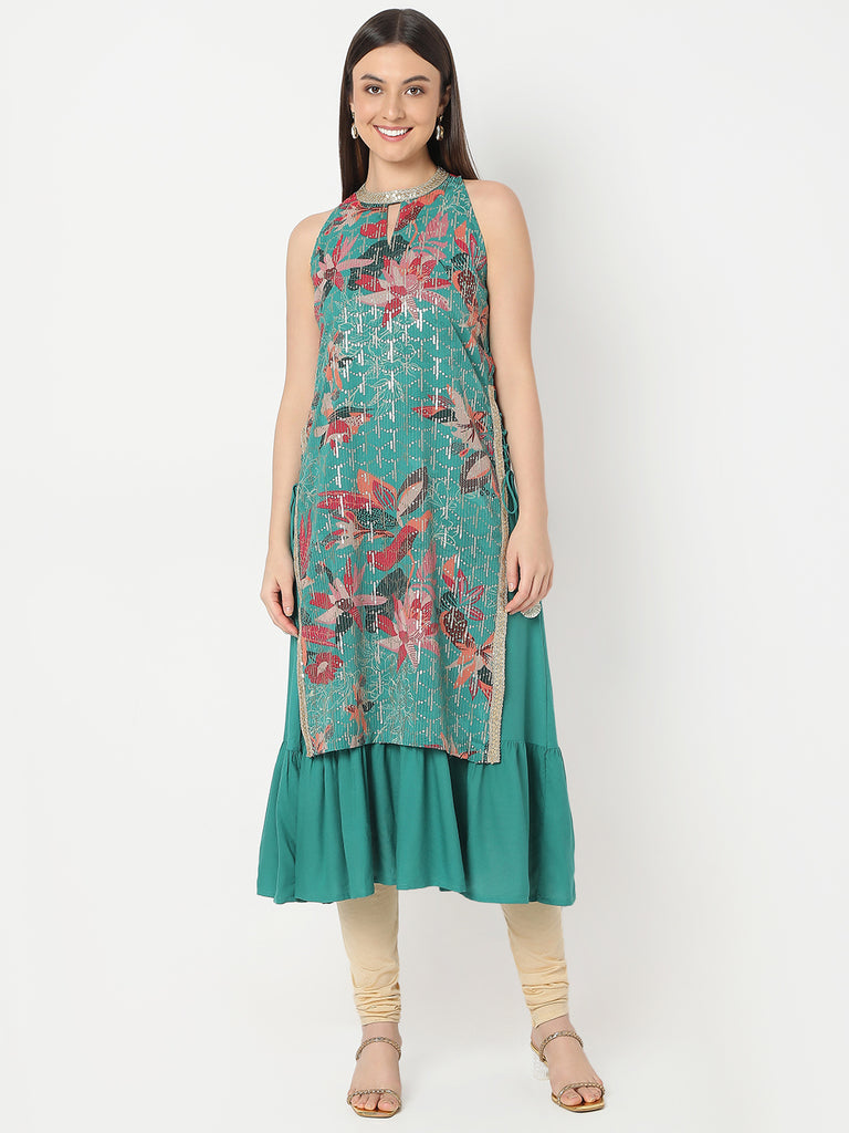 Regular Fit Embellished Kurta