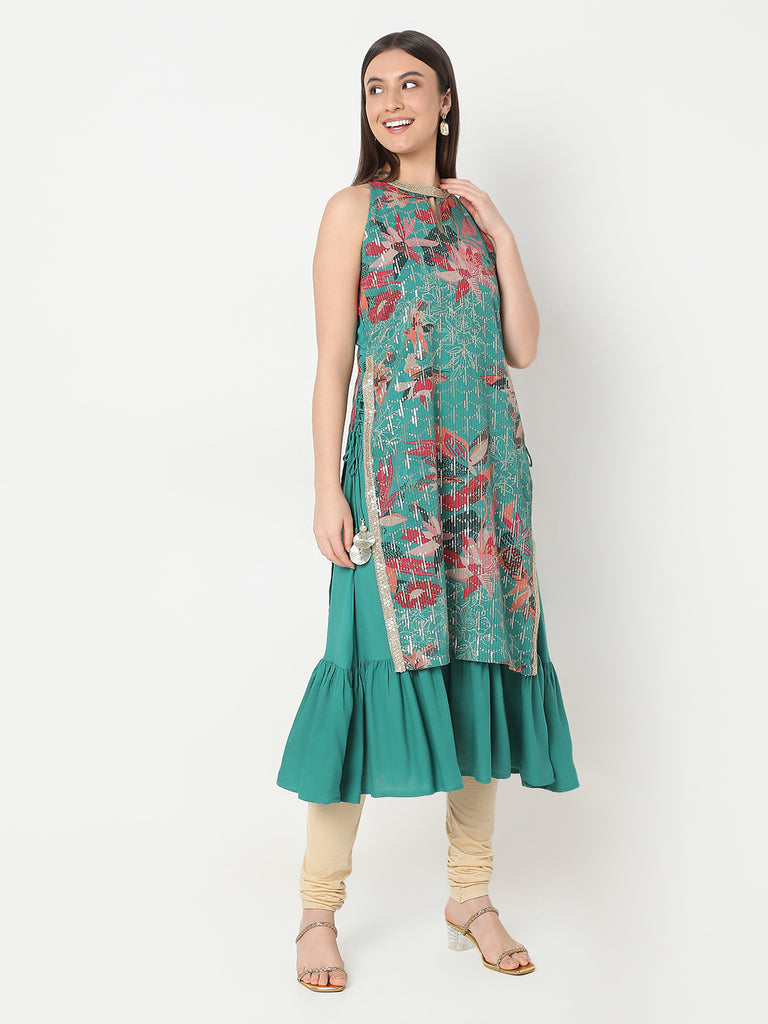 Regular Fit Embellished Kurta