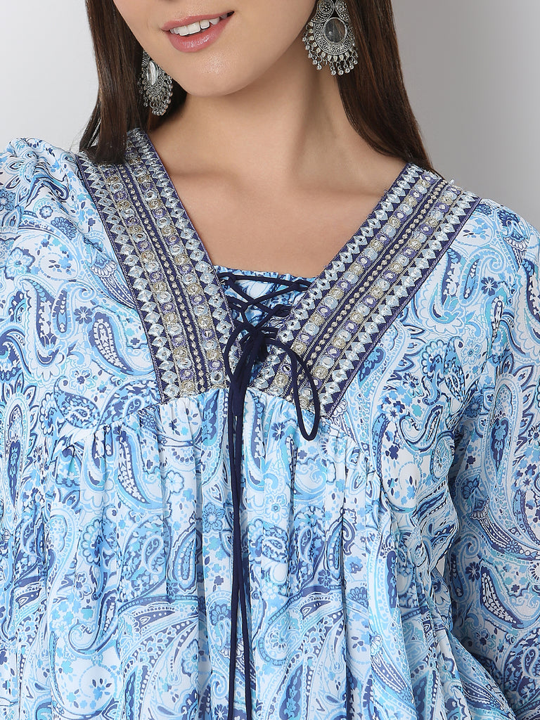 Flare Fit Printed Kurta