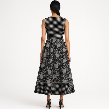 Flare Fit Printed V-Neck Kurta