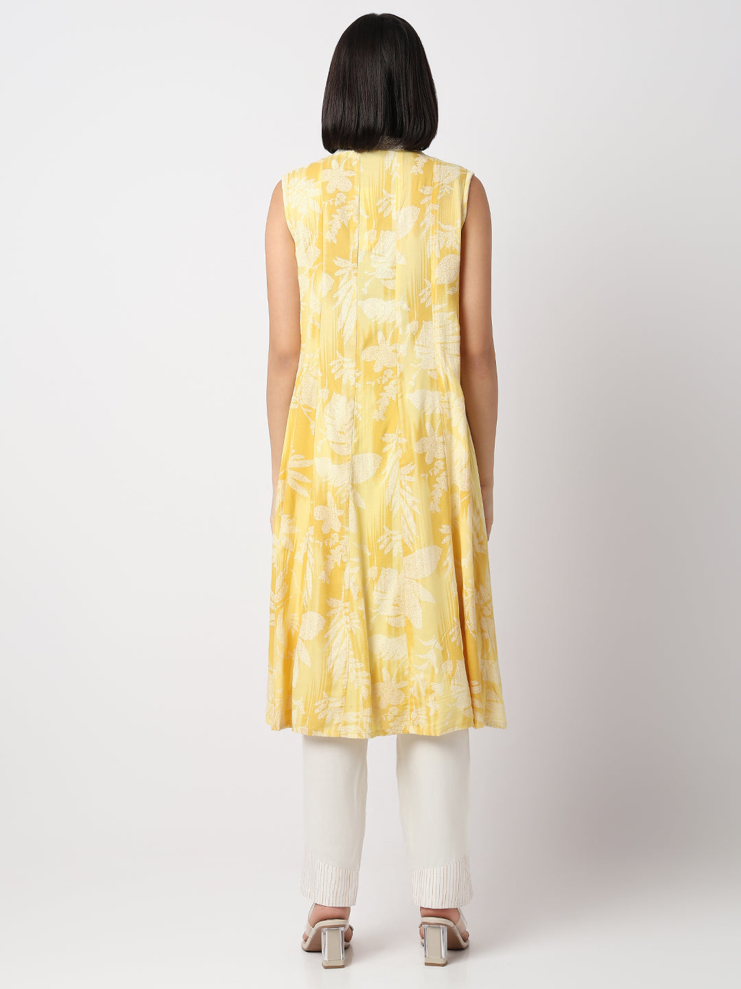 Regular Fit Printed Sleeveless Kurta