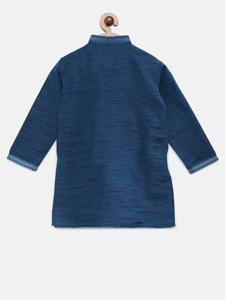 Kids Boys Straight Full Sleeve Navy Kp Set
