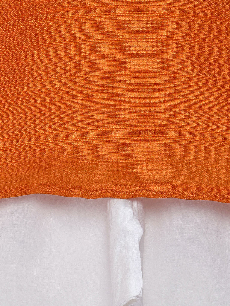 Kids Boys Straight Full Sleeve Orange Kp Set