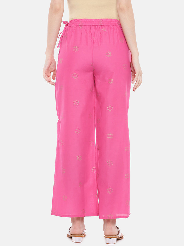 Women Kalidar Pink Pallazzo
