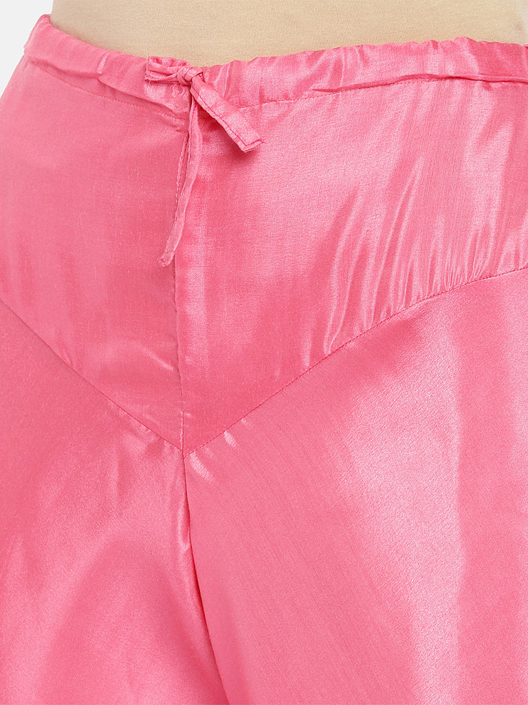 Women Straight Three-Fourth Pink Skd