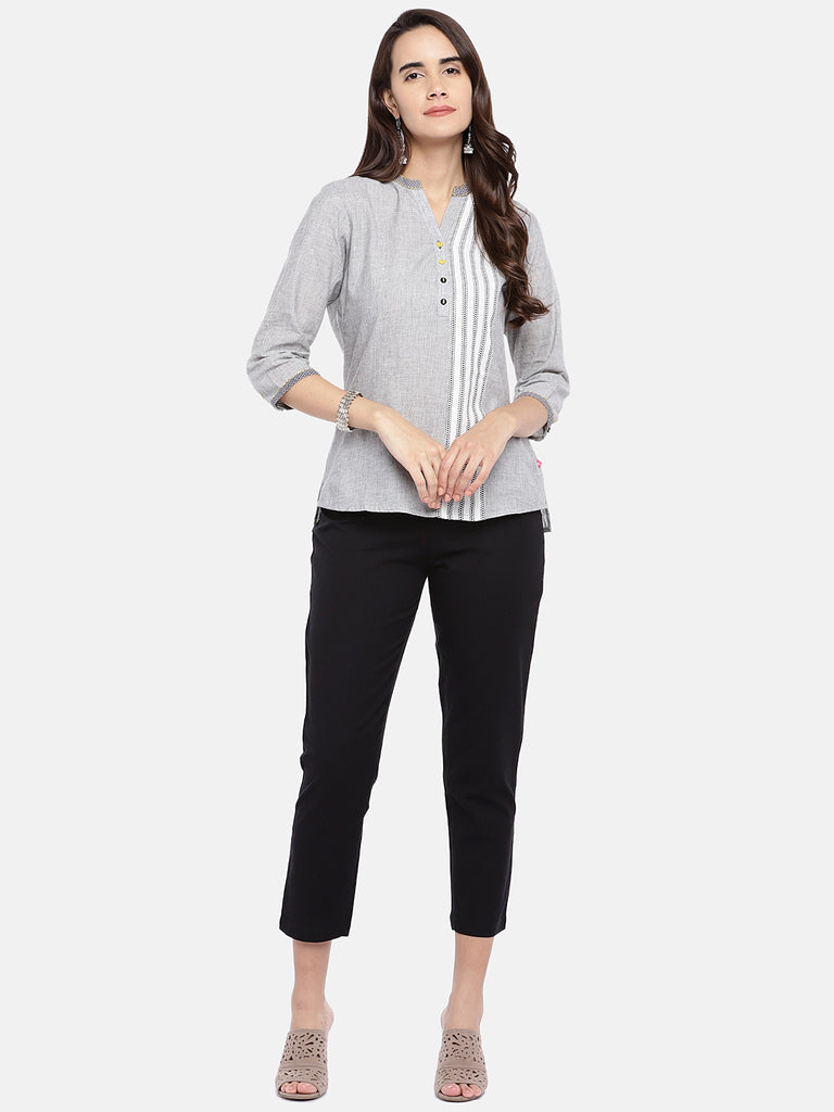 Core Women Slim Fit Black Pants