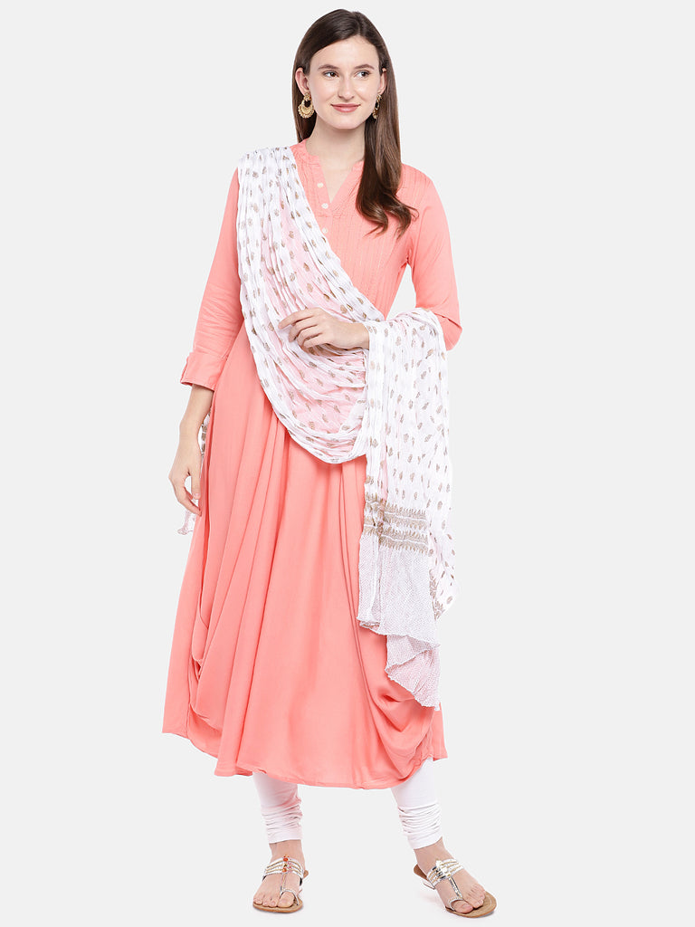 Core Women Off White Dupatta