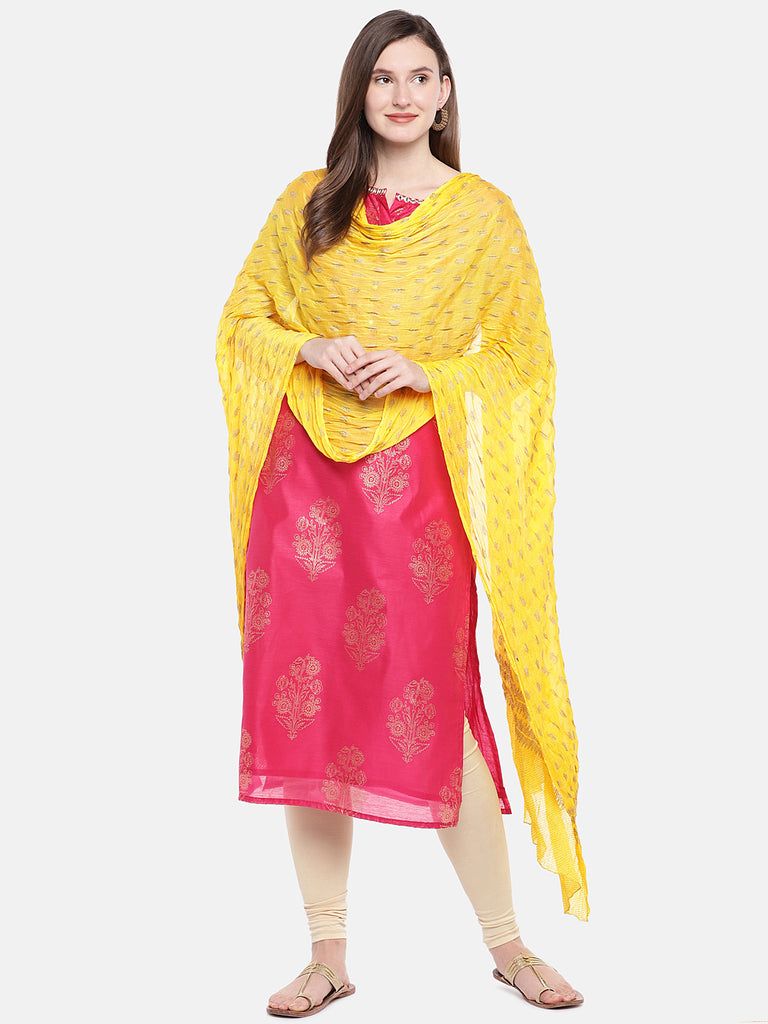 Core Women Yellow Dupatta