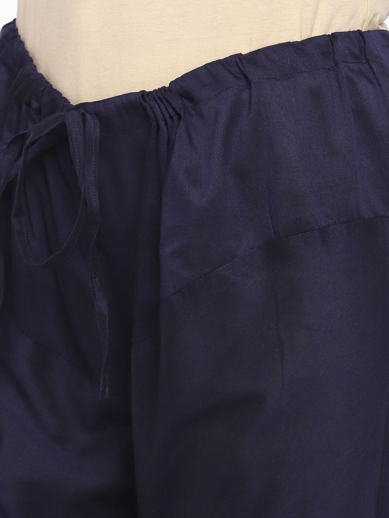 Women Kalidar Sleeveless Navy Skd