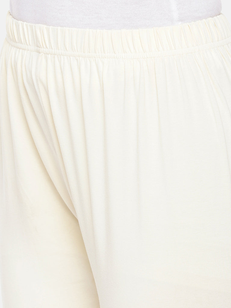 Core Women Off White Knit Legging