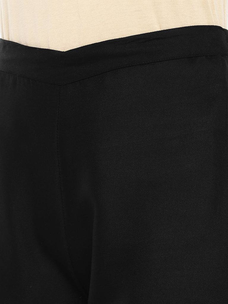 Core Women Flared Black Pallazzo