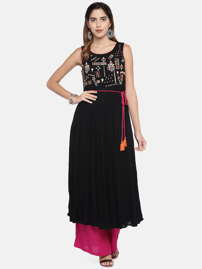 Core Women Flared Fuchsia Pallazzo