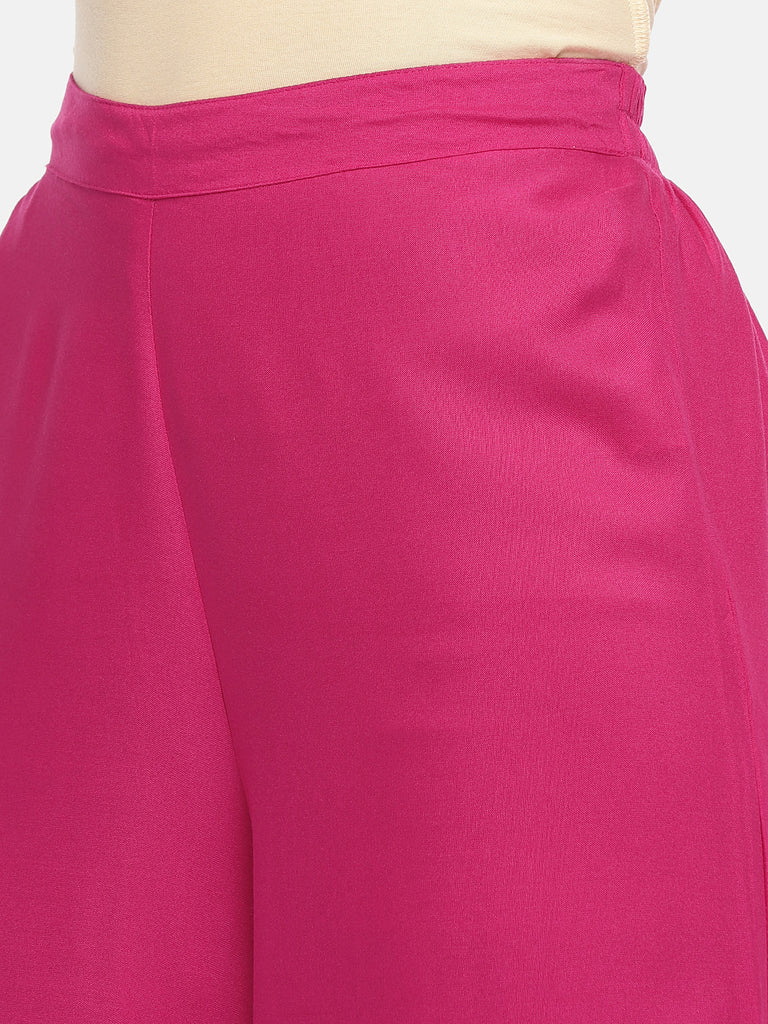 Core Women Flared Fuchsia Pallazzo
