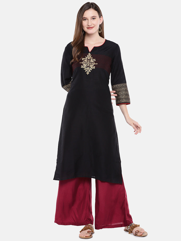Core Women Flared Maroon Pallazzo