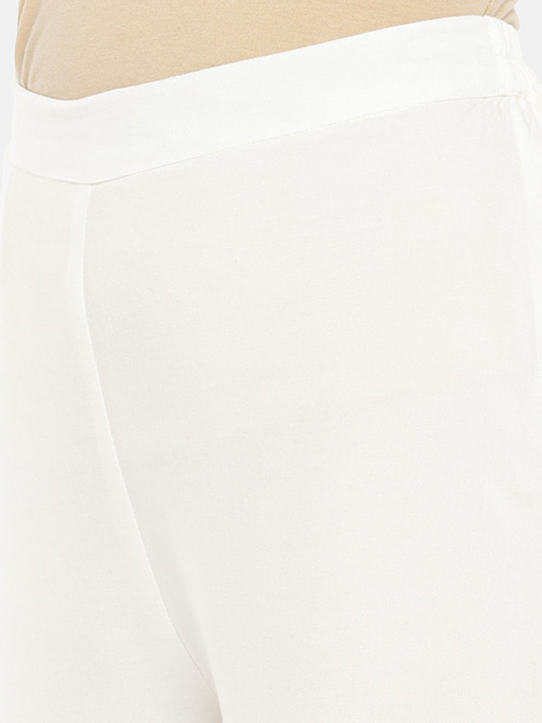 Core Women Flared Off White Pallazzo