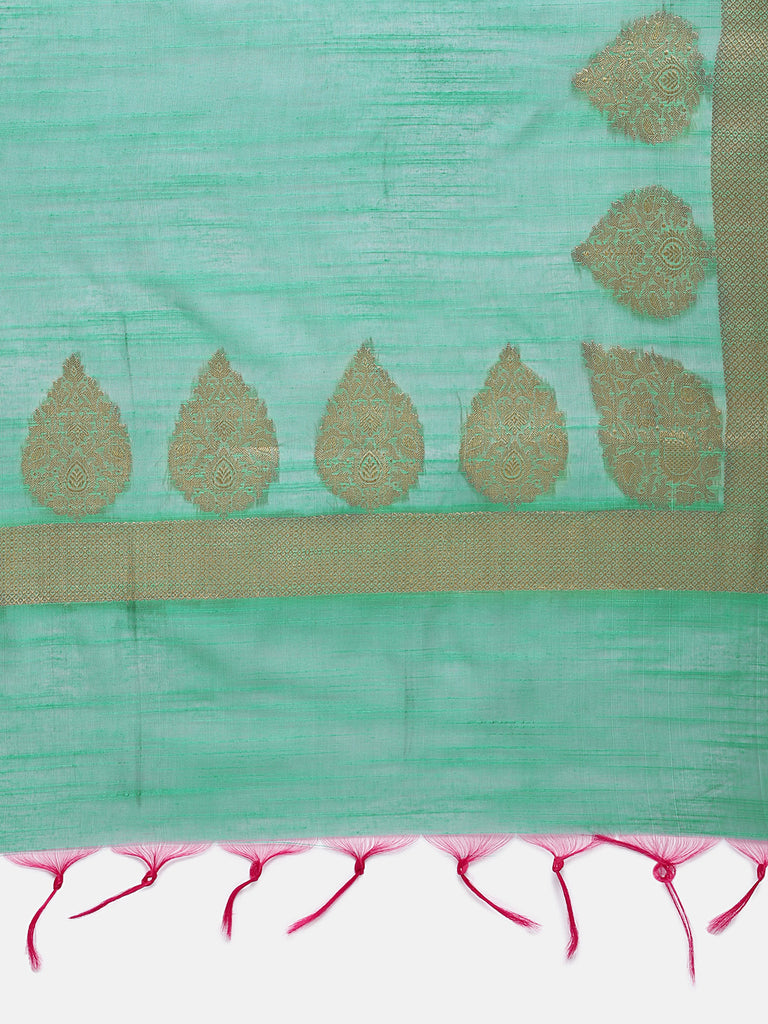 Women Green Banaras Dupatta