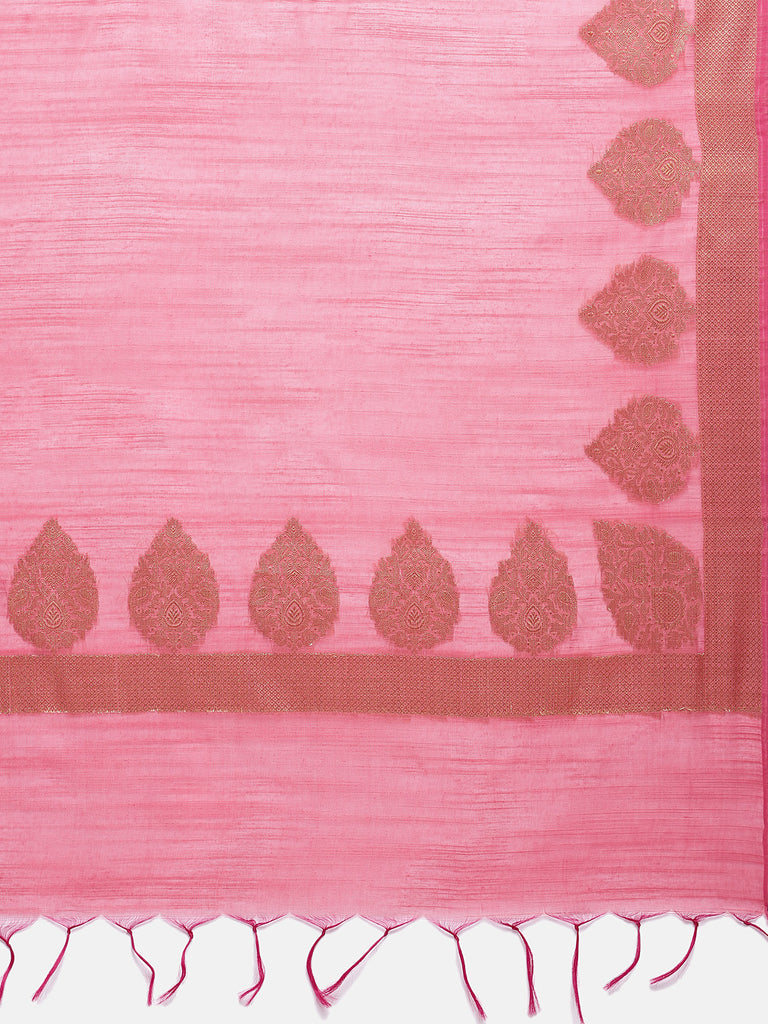 Women Peach Banaras Dupatta