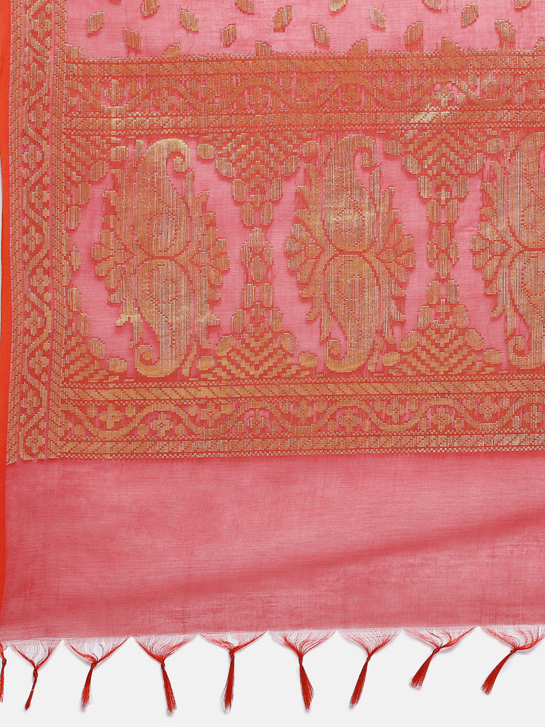 Women Maroon Banaras Dupatta