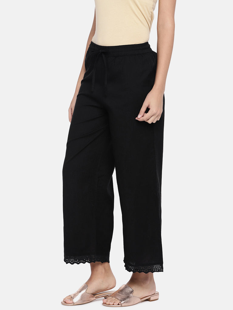 Women Pallazzo Black Pallazzo