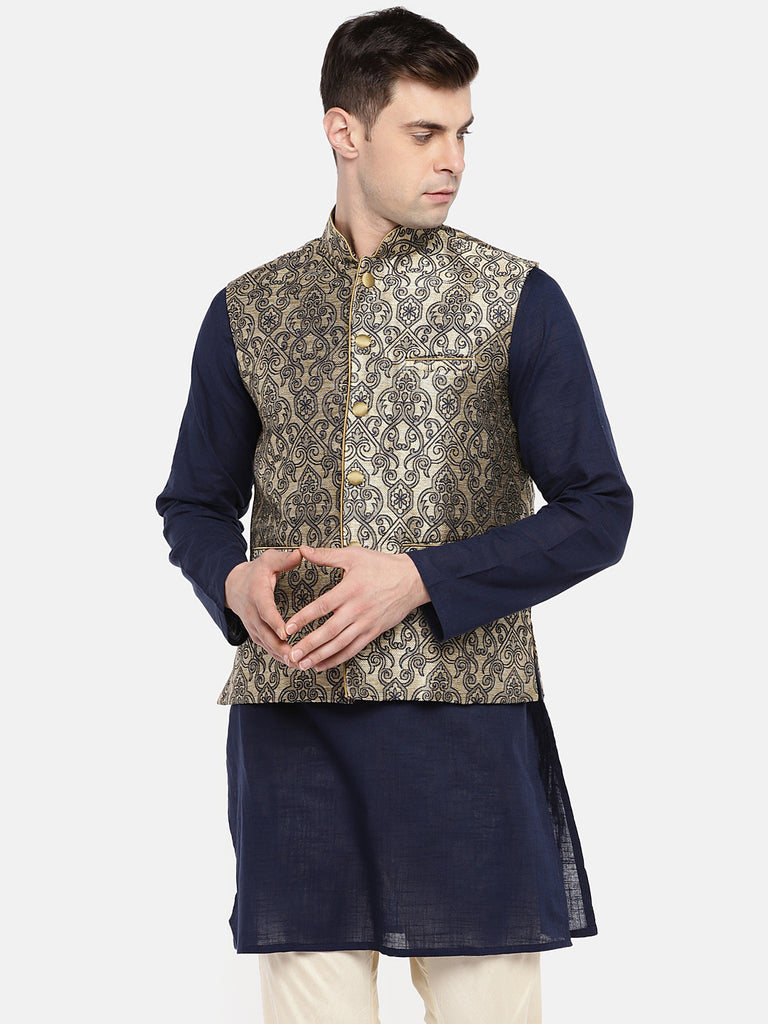 Men Jacket Sleeveless Navy Jackets