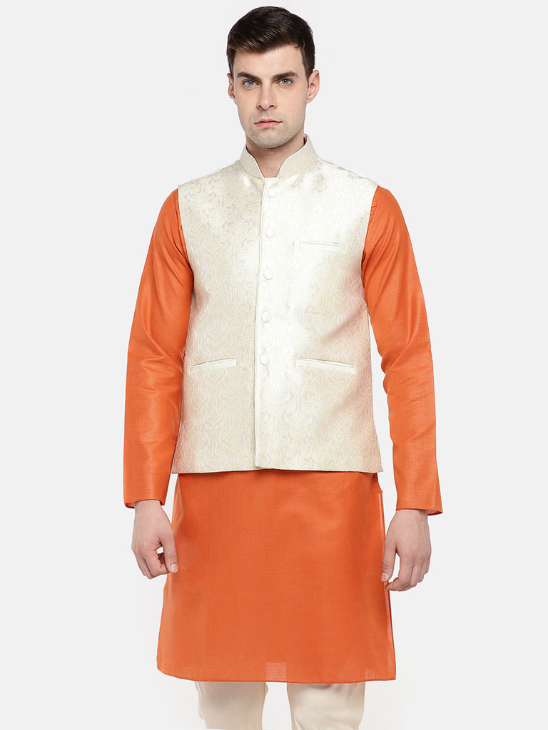 Men Jacket Sleeveless Off White Jackets