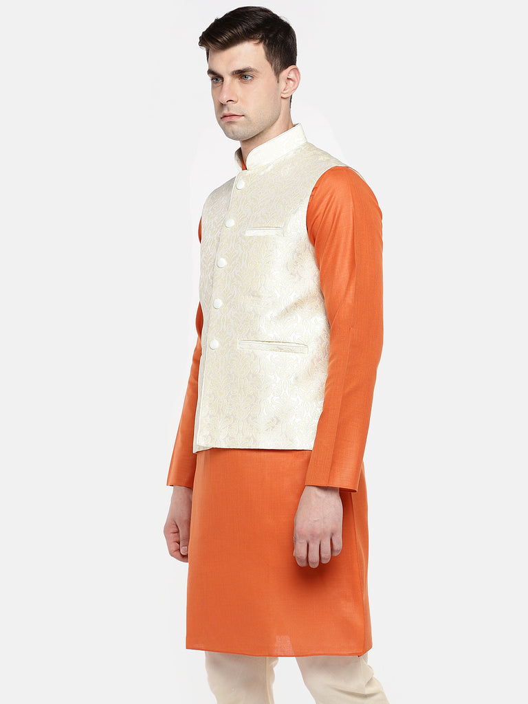 Men Jacket Sleeveless Off White Jackets