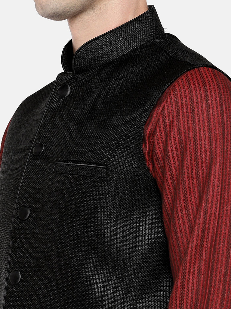 Men Jacket Sleeveless Black Jackets