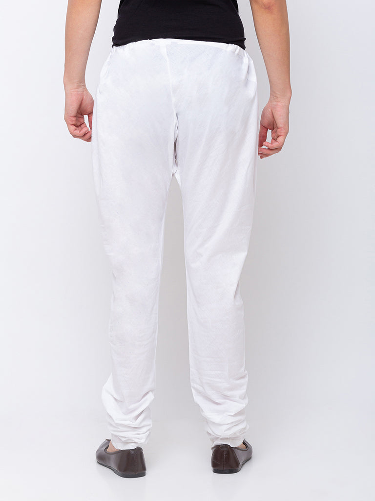 Men's White Cambric  Chudidar