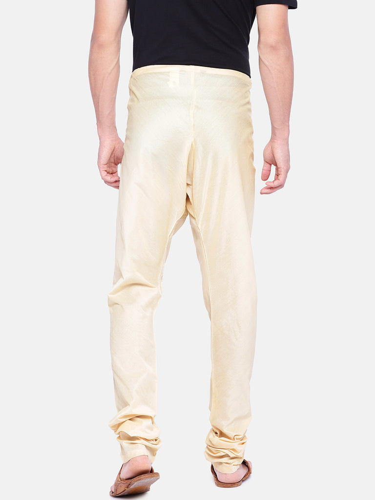 Men's Beige Poly Staple  Chudidar