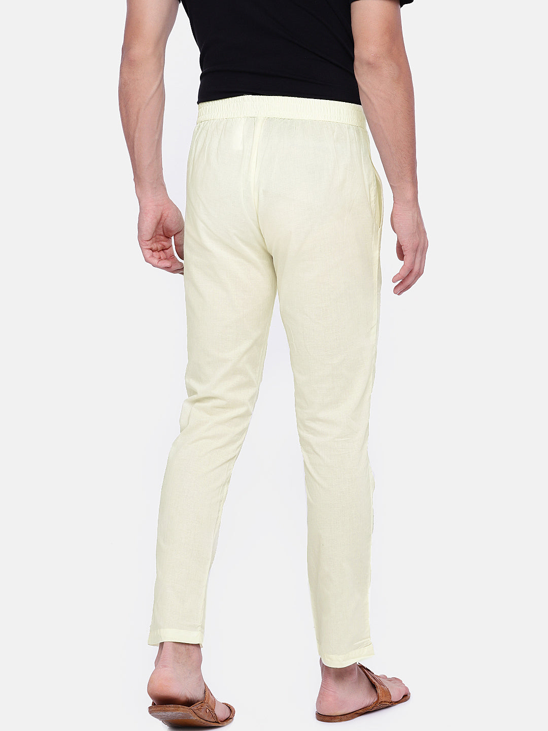 Men's Off White Cambric  Pyjama