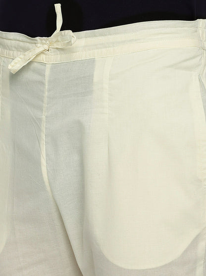 Men's Off White Cambric  Pyjama