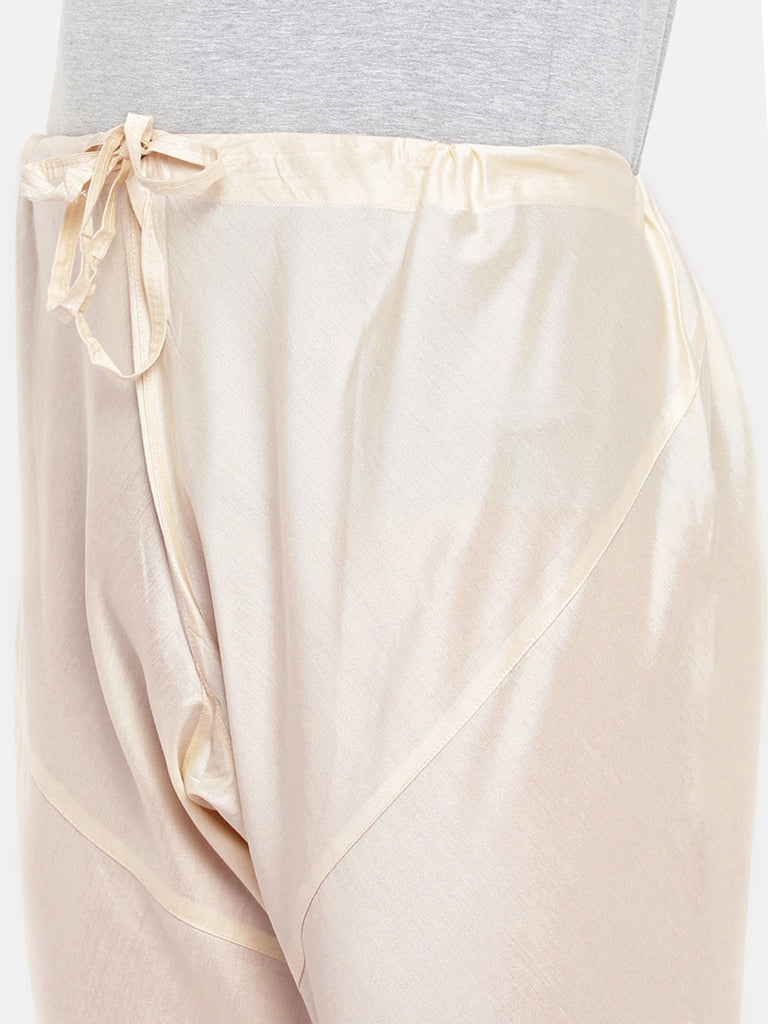 OccassionMen Straight Full Sleeve Beige Kp Set