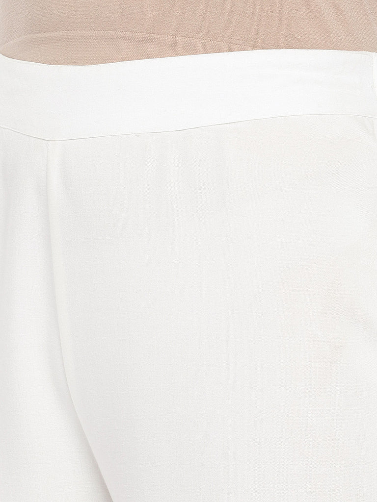 Women Pallazzo Off White Pallazzo