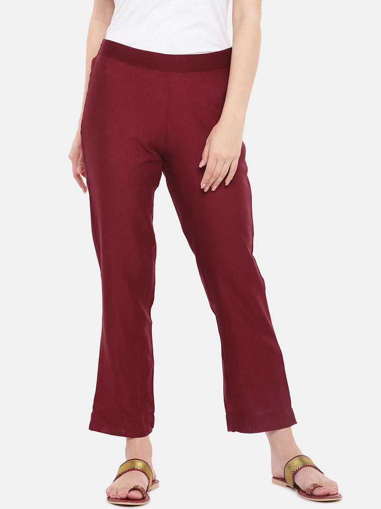 Women Pant Rust Pants