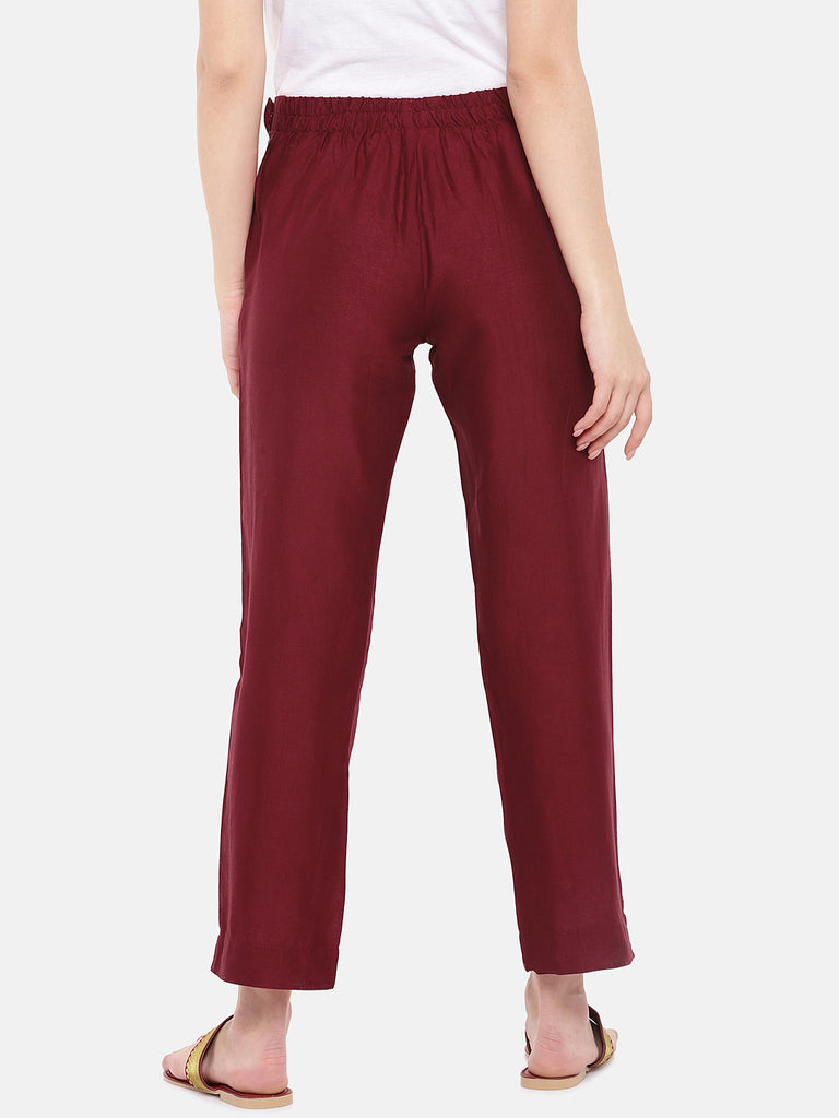 Women Pant Rust Pants