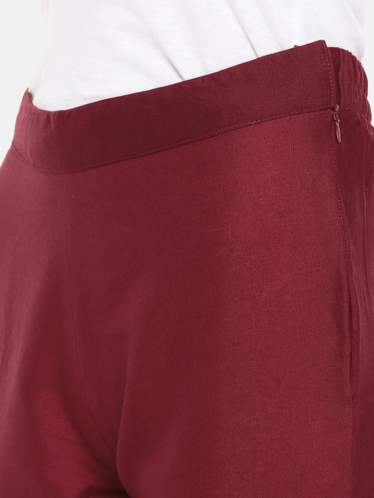 Women Pant Rust Pants