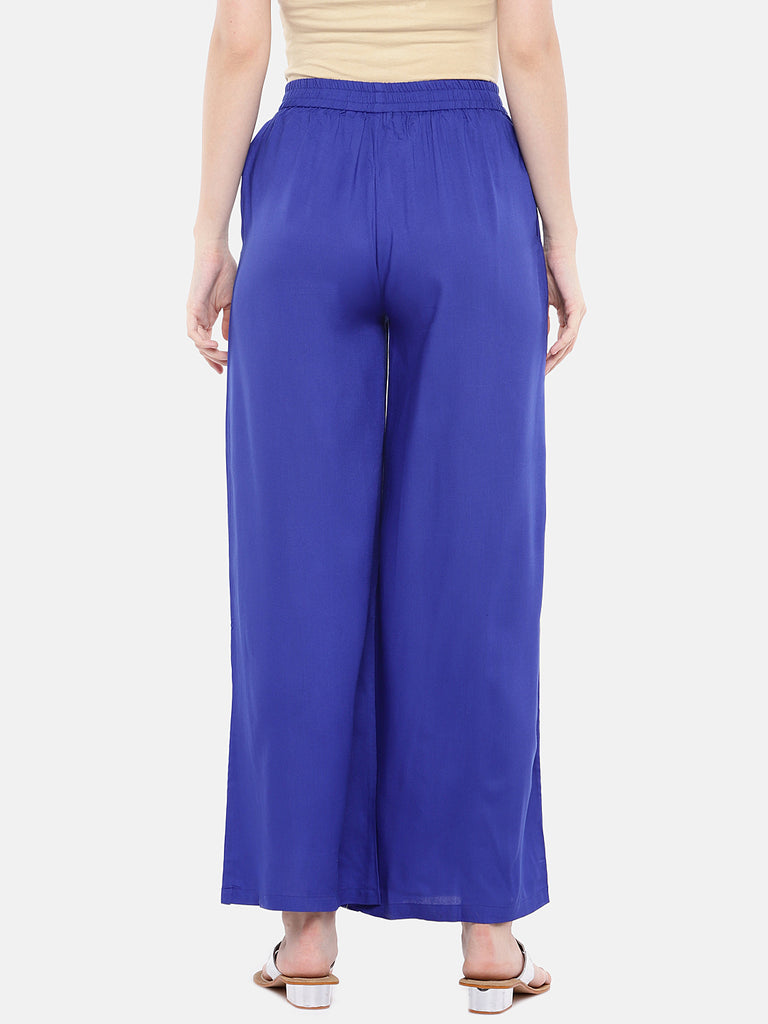 Women Pallazzo Royal Blue Pallazzo