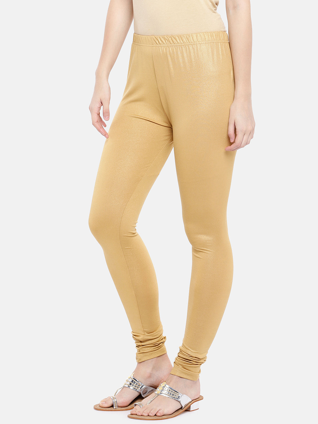 Core Women Churidar Dark Gold Leggings