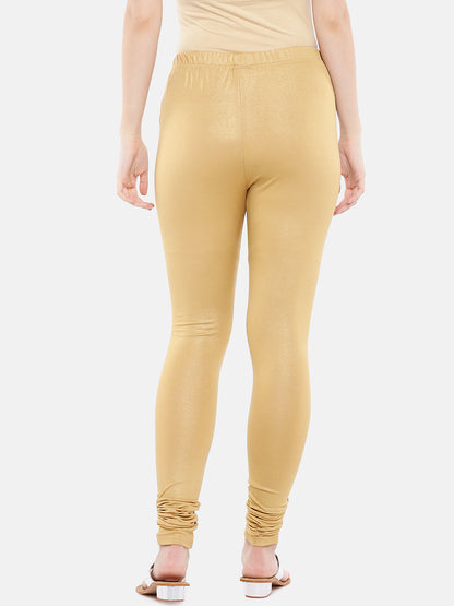 Core Women Churidar Dark Gold Leggings