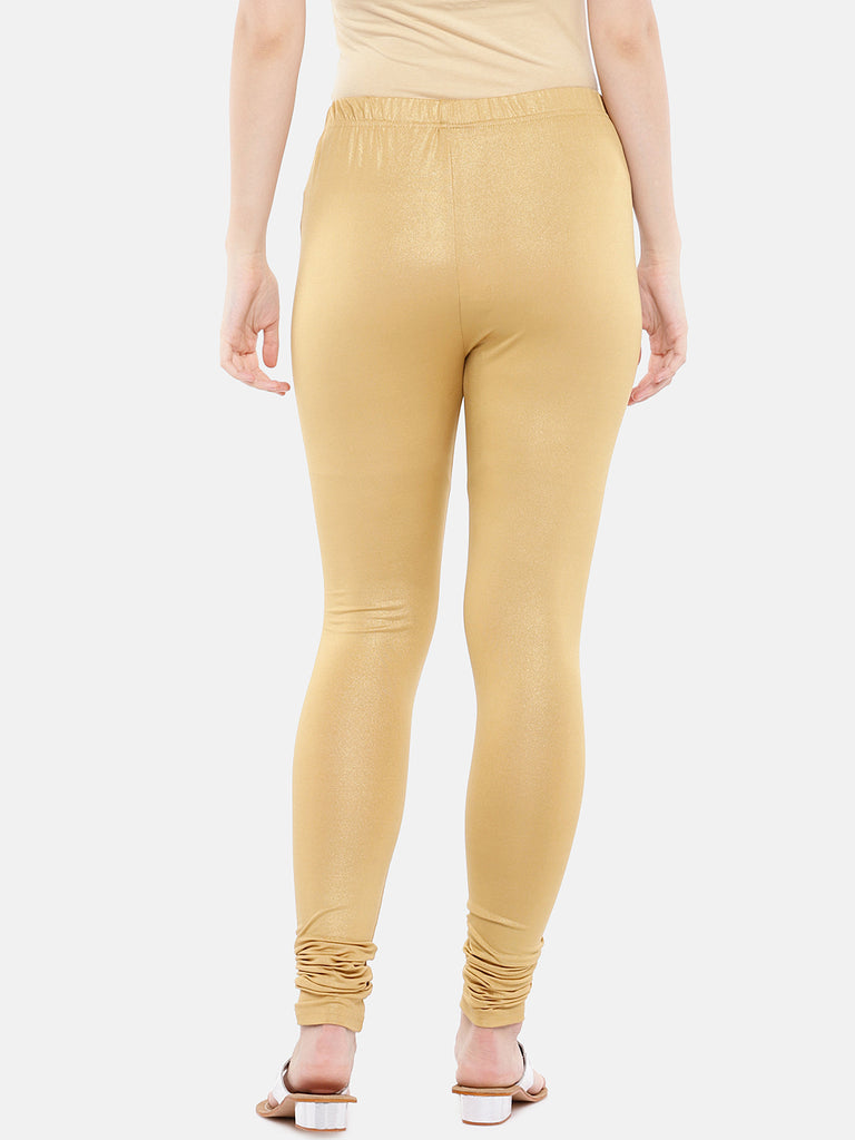 Core Women Churidar Dark Gold Leggings