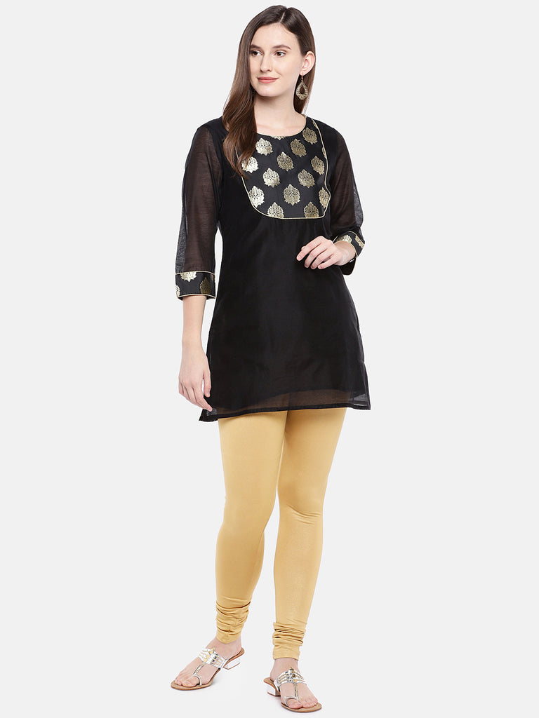 Core Women Churidar Dark Gold Leggings