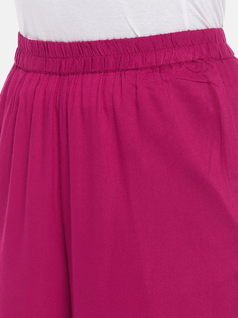 Women Pallazzo Fuchsia Pallazzo