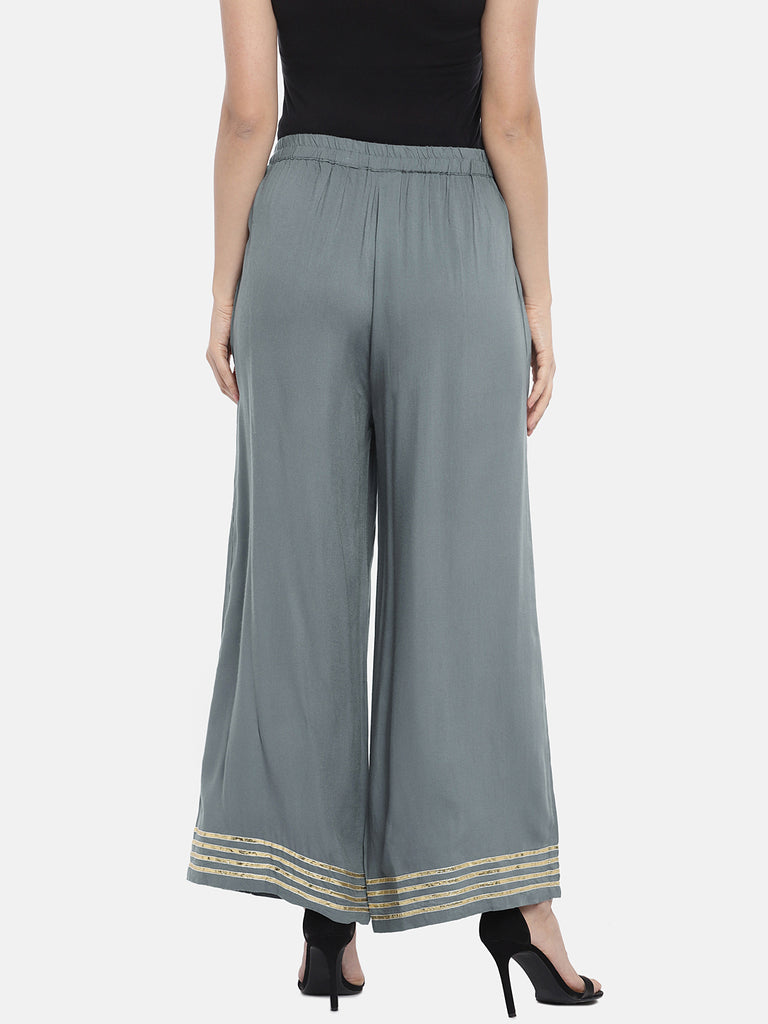 Women Pallazzo Grey Pallazzo