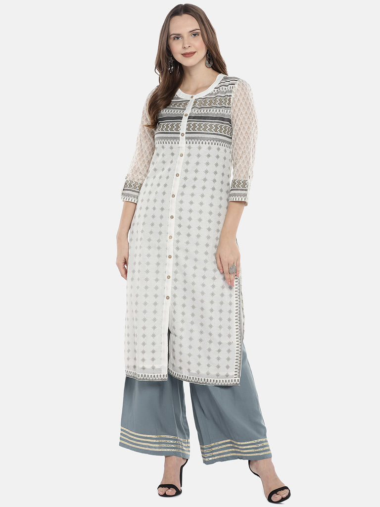 Women Pallazzo Grey Pallazzo