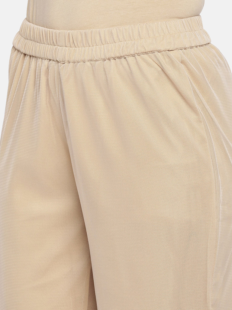 Women Sharara Sleeveless Pink Skd