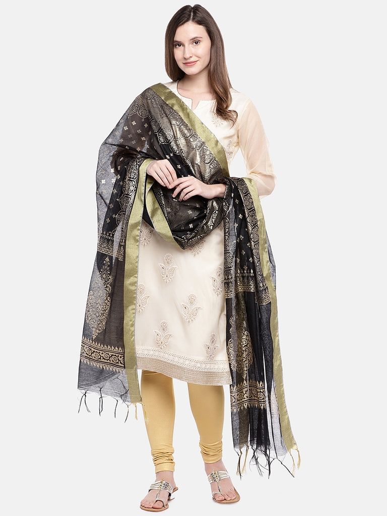 Women Dupatta Black Dupatta