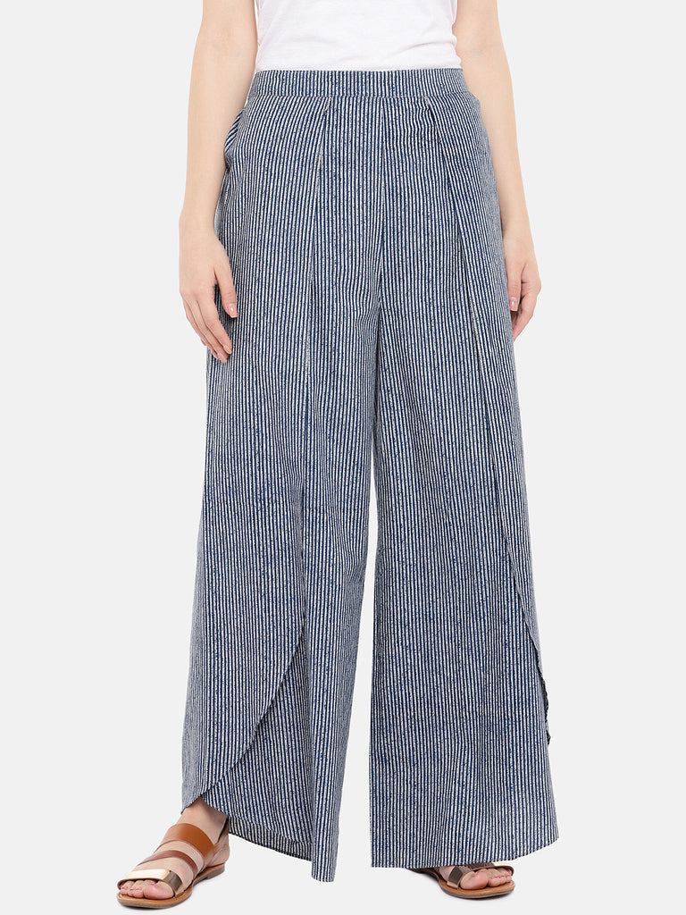 Women Pallazzo Navy Pallazzo
