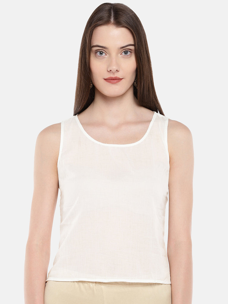 Women Straight Three-Fourth White Kurta