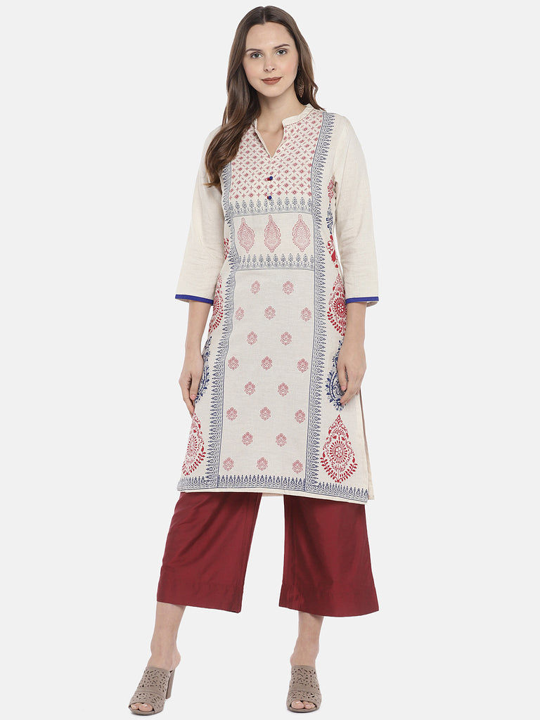 Women Straight Maroon Pallazzo