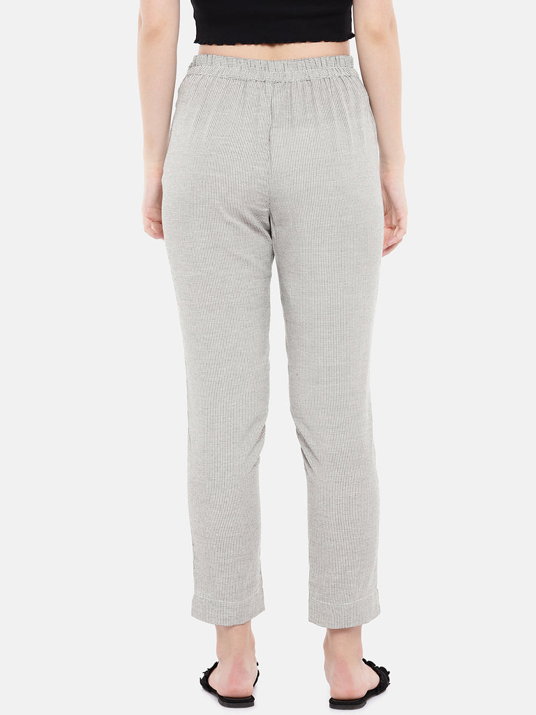 Women Straight Ecru Pants